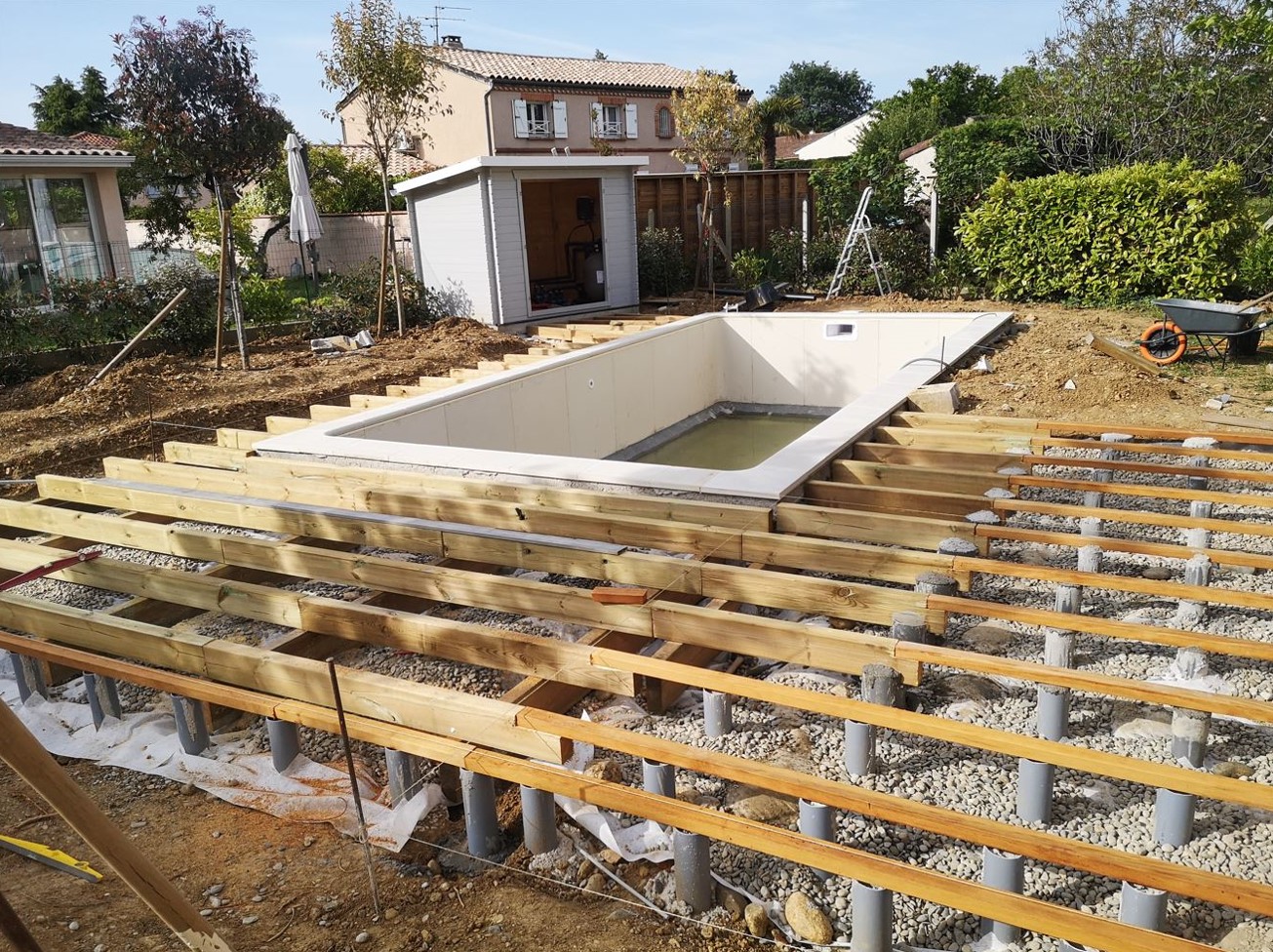 Ossature et création d’une terrasse en bois à Pibrac