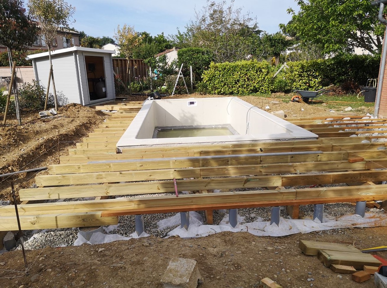 Ossature et création d’une terrasse en bois à Pibrac