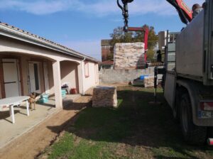 Arbor & Sens | Création d’une terrasse avec des dalles de pierre à Pins Justaret